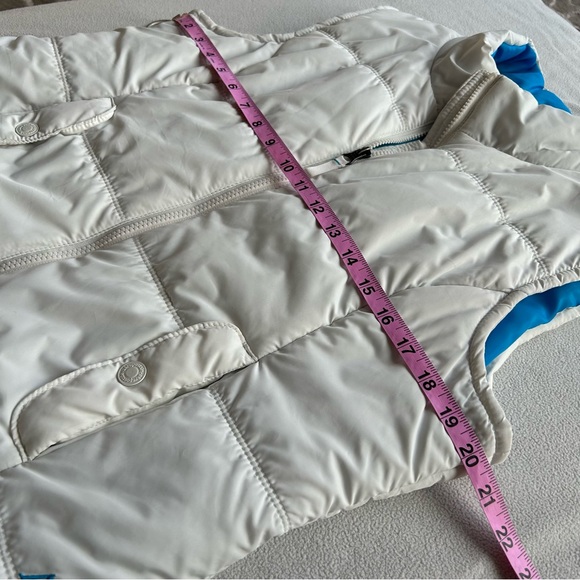 White Quilted Puffer Vest Size XL 📏 P2P 20” - Picture 9 of 12
